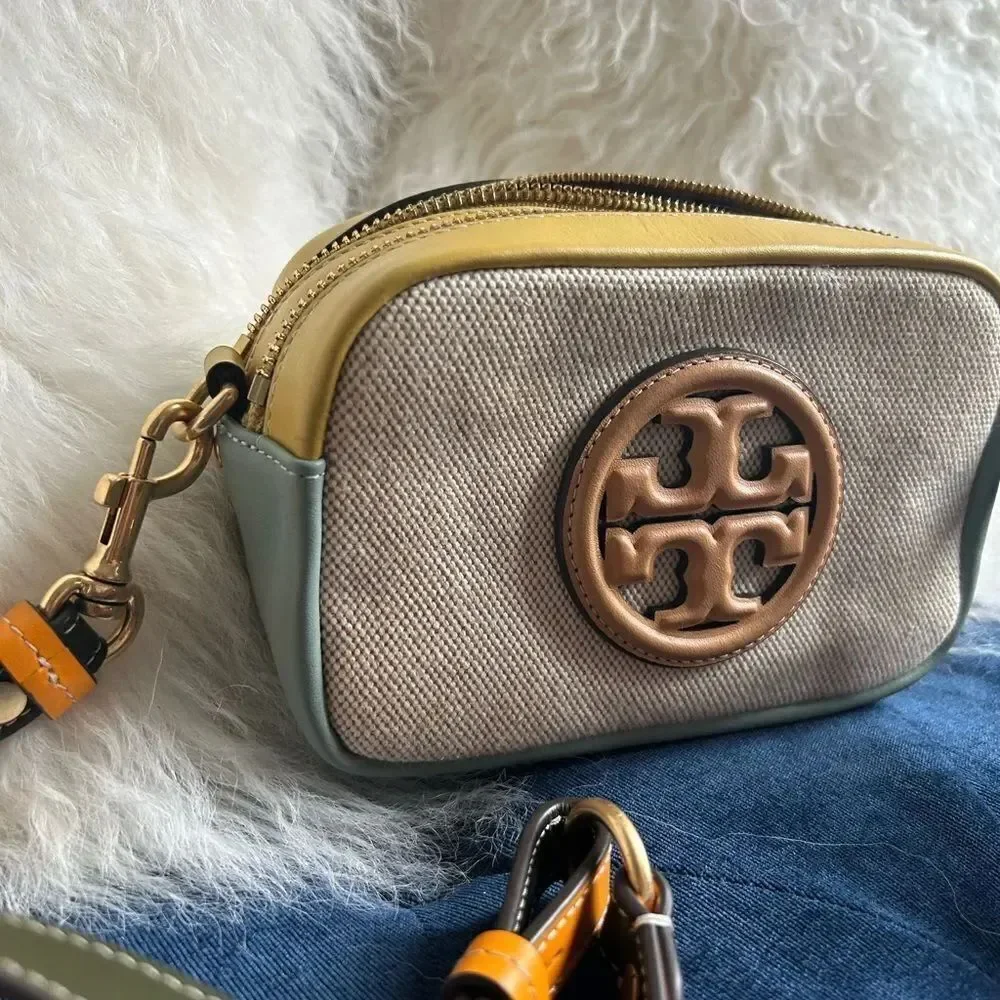 Tory Burch Perry Bombé Canvas Mini Crossbody Bag